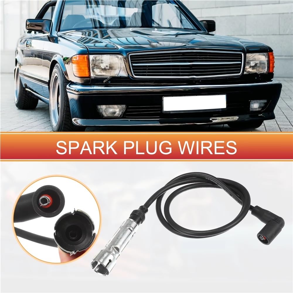 cables bujías coche Para Benz Para W126 380SE 380SL 500SEC | 1161501319 1161501219 Cables De Bobina De Bujía De Coche De 7mm