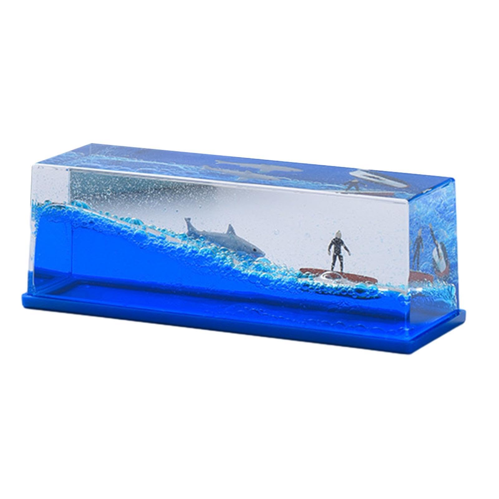 mophrati Drifting Bottle Unsinkable Wavy Boat Fluid Decoration Symbolizes Courage Love Home And Office Decor Will Float On Water. Cruise Ship Fluid Drifting