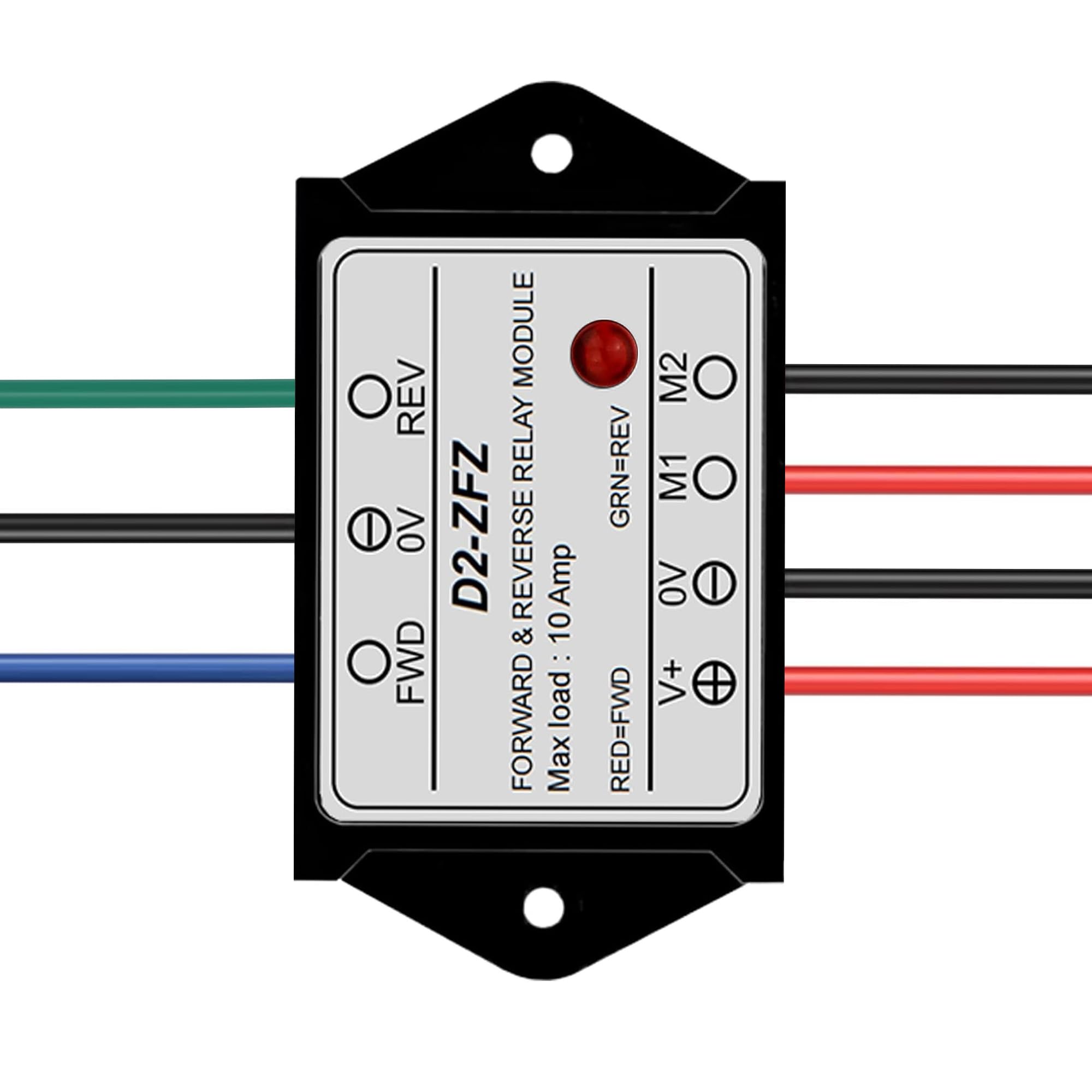 Module de relais avant et arrière DC 12 V, moteur/actionneur linéaire, module de relais avant et arrière, pour moteurs de treuil, chasse-neige, ascenseurs - D2