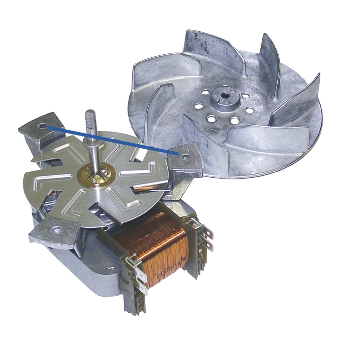 easyPART Kompatibel/Ersatz für EUROPART 10025348 Heißluftherd Ventilator Lüfter Motor kpl Backofen Herd Alternativ Bosch Neff 096825 HBN Mega132 Mega1329 Mega1320 MegaCE1429 Mega 1339 U1420 Mega3460