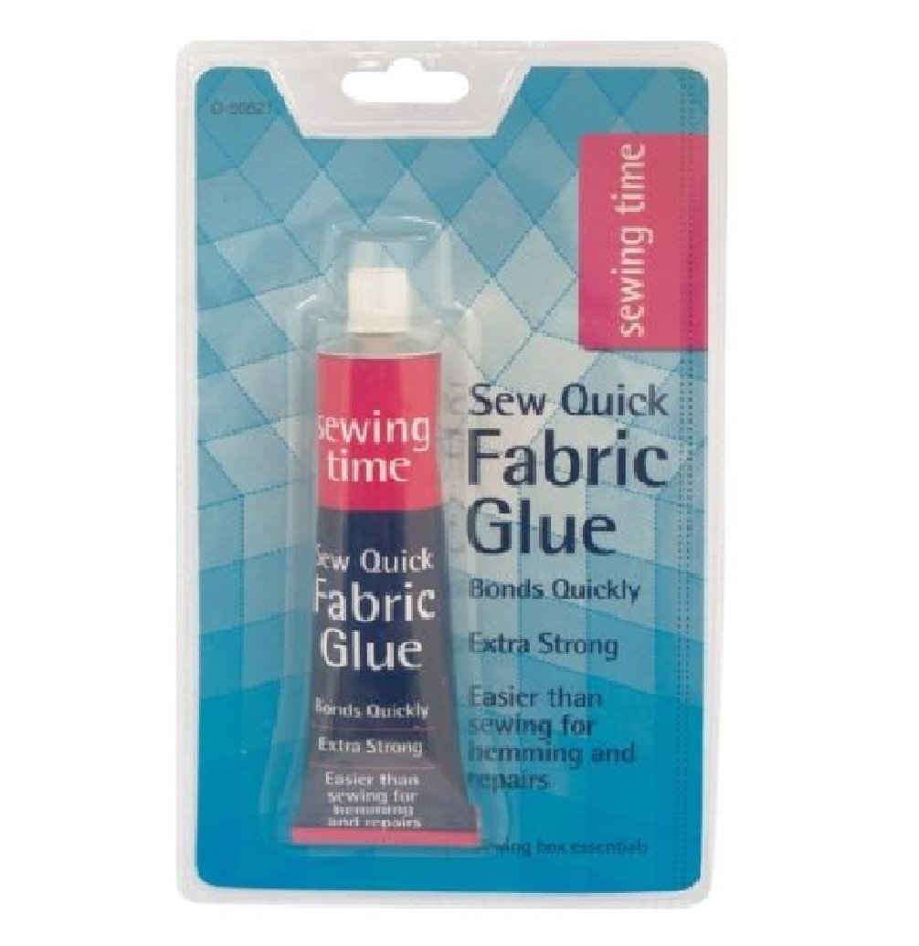 SEW QUICK FABRIC GLUE for Almost All Type Fabrics Extra Strong Adhesive Bonds Quick Machine