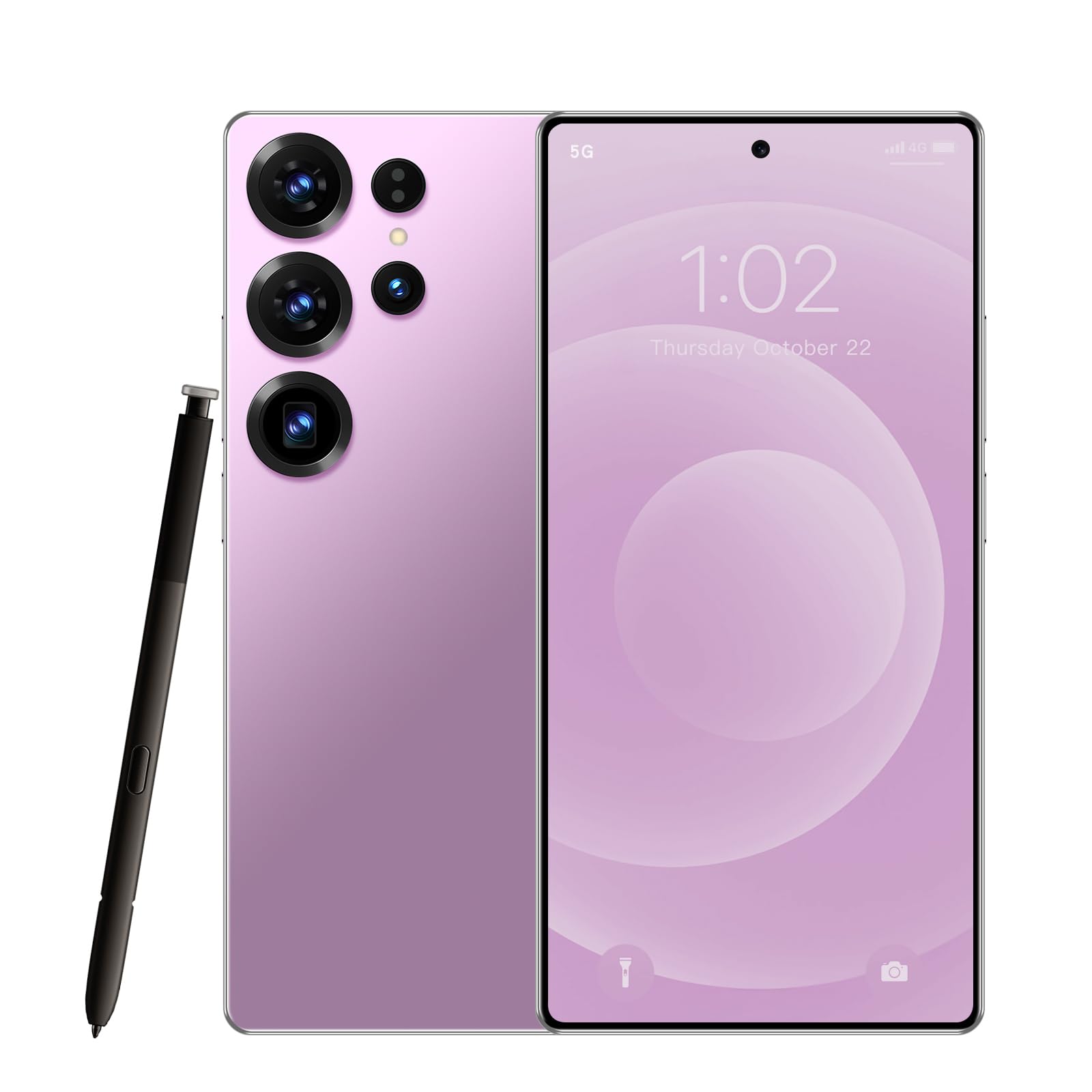 S25 Ultra 5G Unlocked Android Phones, Build in Pen, 16GB+512GB Octa Core Smartphone, Android 16 Phone, 108MP Zoom Camera, 6.9“ HD +120 Hz Screen, 7000mAh Battery, Dual SIM, Face Unlock-Silver — view 8