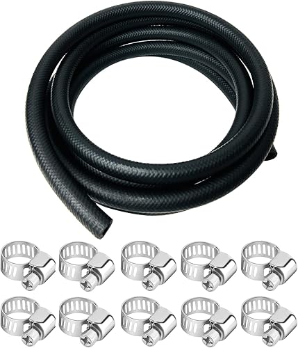 Manguera de línea de combustible de 38 pulgadas, manguera de combustible de gas NBR de 10 pies, manguera de goma 300PSI para sistemas de