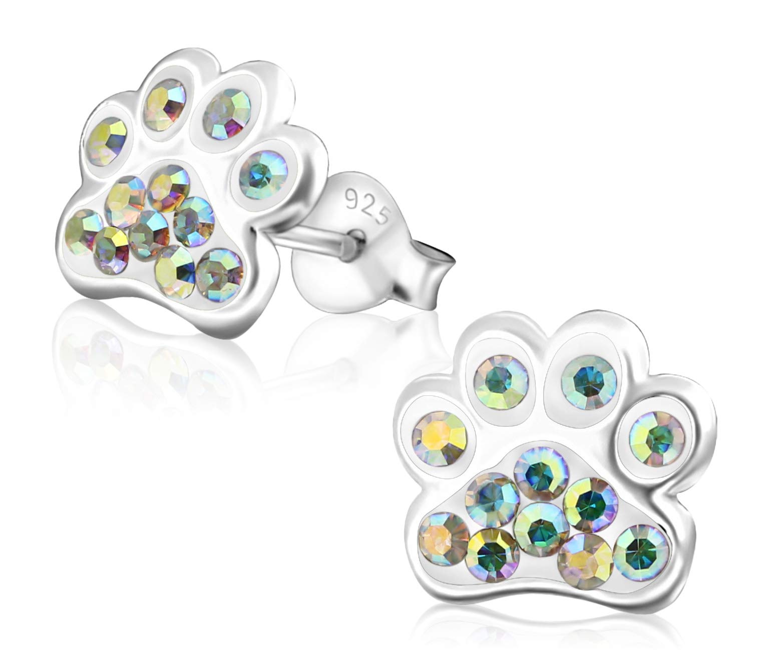 Orecchini Bimba Boccoli Cerchio con Stella Smalto Rosa in ARGENTO 925 26842