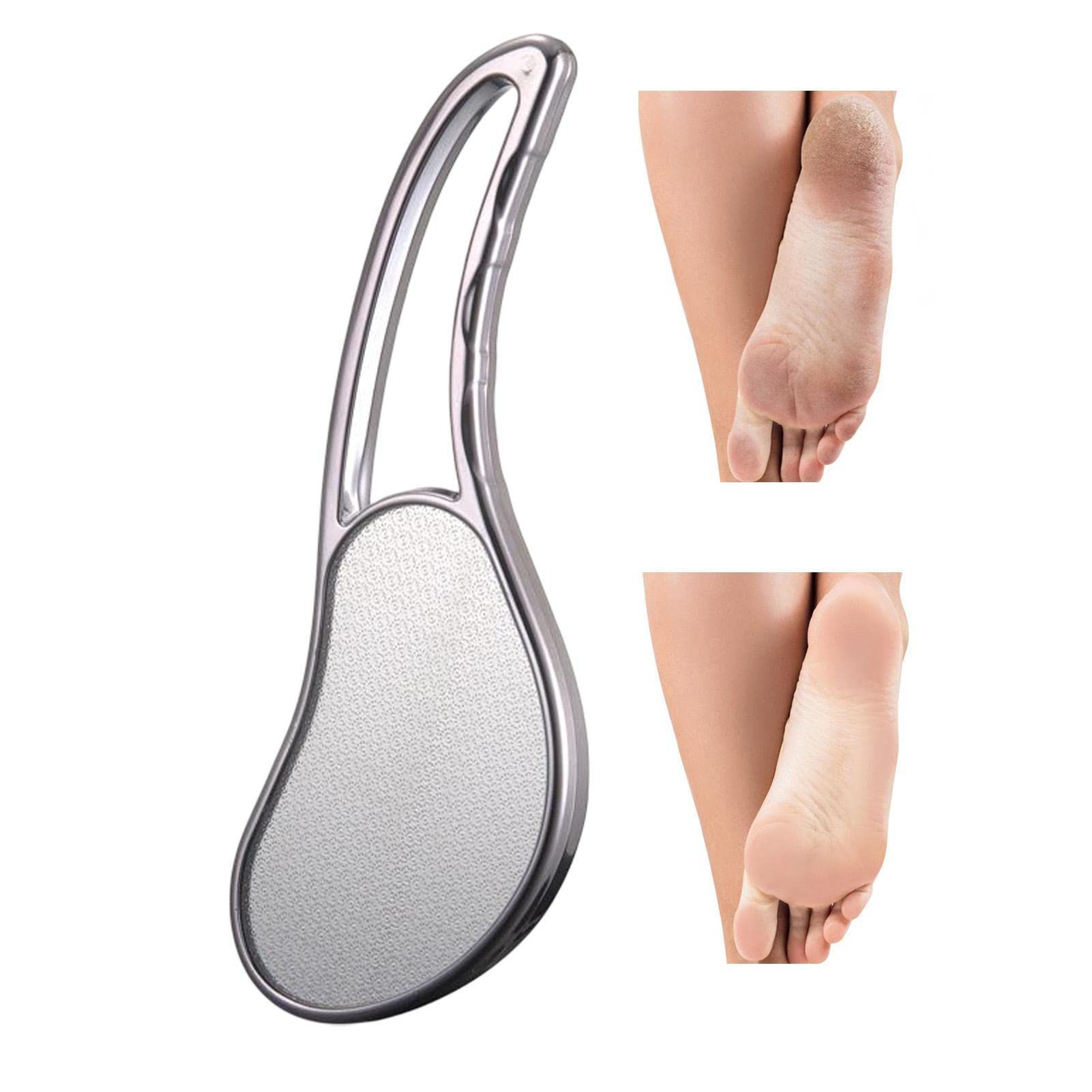 Glass Callus Remover for Feet, Glass Foot File, Foot Scrubber Dead Skin Remover, 2 in-1 Nano Crystal Glass Foot File, Wet and Dry Foot Callus Remover Foot Care Pedicure Tool 17.5x5.8cm
