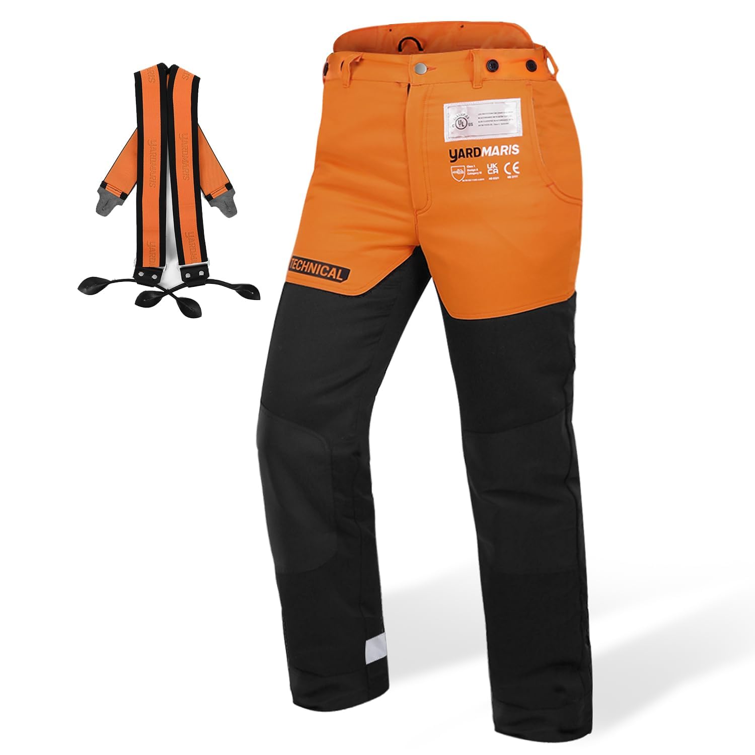 Photo 1 of YARDMARIS Chainsaw Pants, Technical Chainsaw Trouser, Chainsaw Chaps, Tree Cutting Pant with Adjustable Suspenders