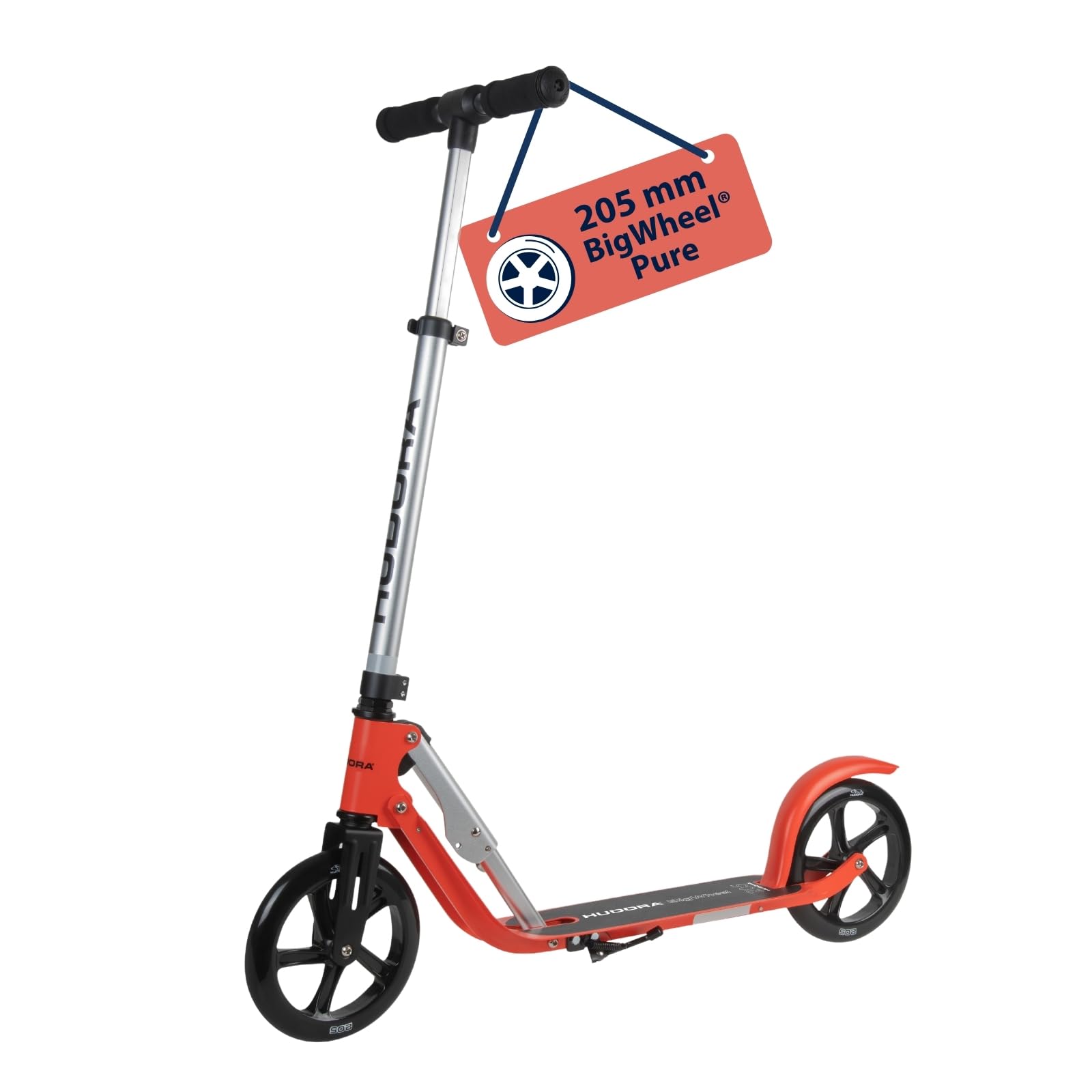 Aluminiowa hulajnoga BigWheel® 205 Pure, czerwona