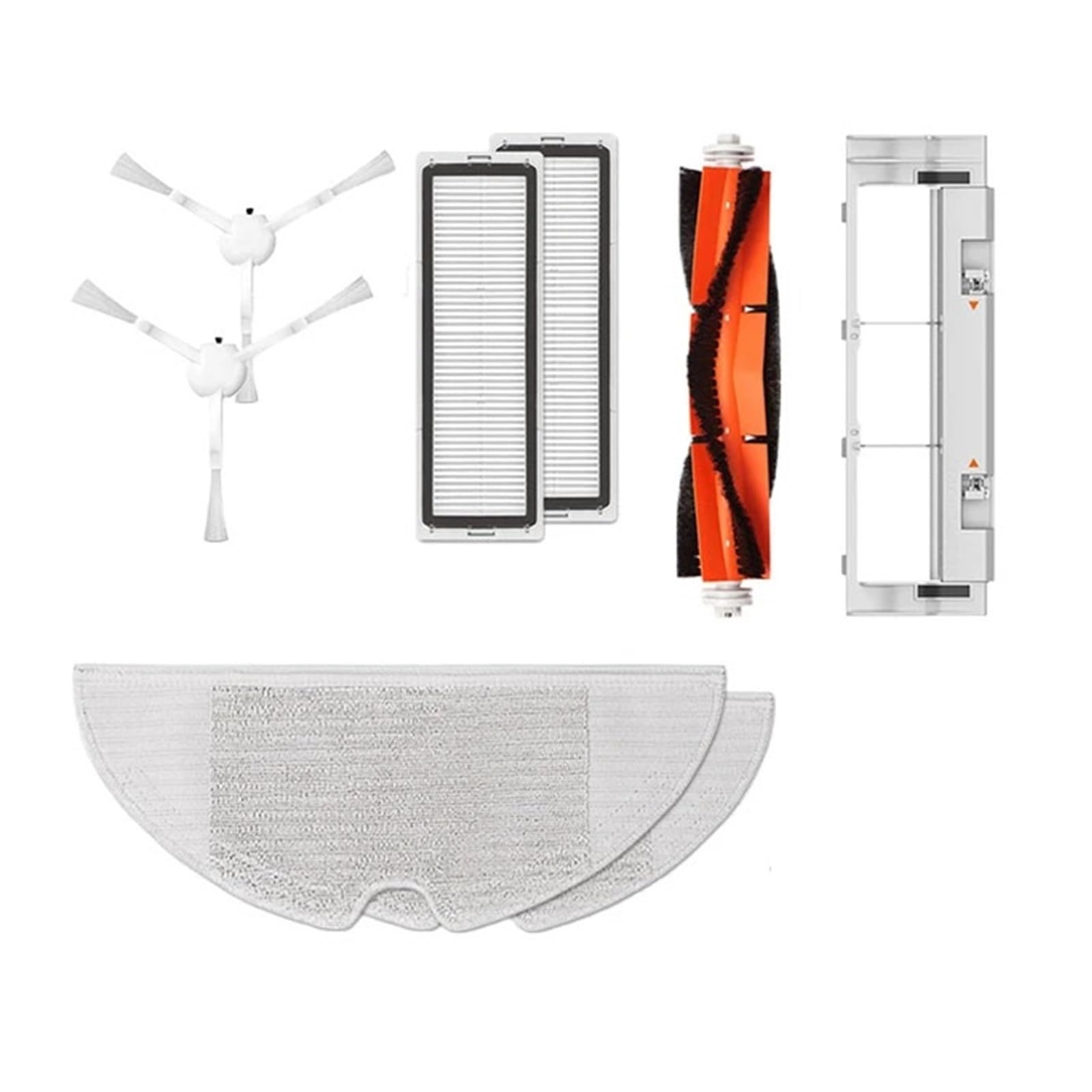 EEZII Vacuum Cleaner Accessories, Compatible For Mijia, 1C / STYTJ01ZHM Vacuum Cleaner Filter Main Brush Mop Cloth Replacement Kits Parts Accessories(1C Package A)