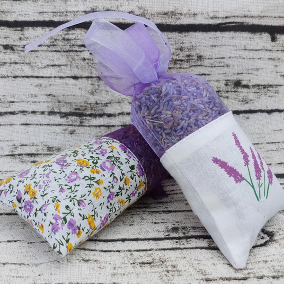 Bolsas de sachet de lavanda vacías 20 piezas con cordón miniatura 7