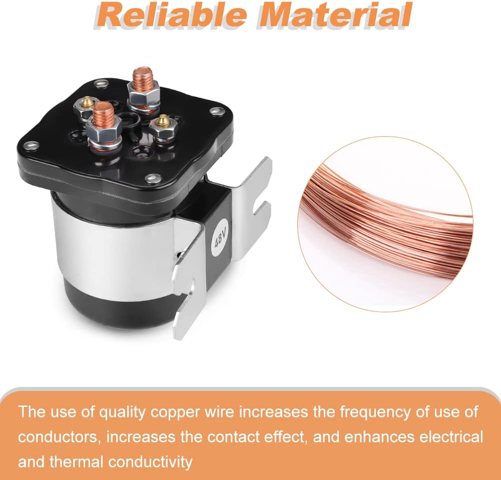 Compatible with 73231G01 48V 4 Terminal Solenoid Yamaha G19 G22 EZGO Club Car DS & Precedent Yamaha Electric Replacement for 1018836-01 586-120111 JR1-H1950-00