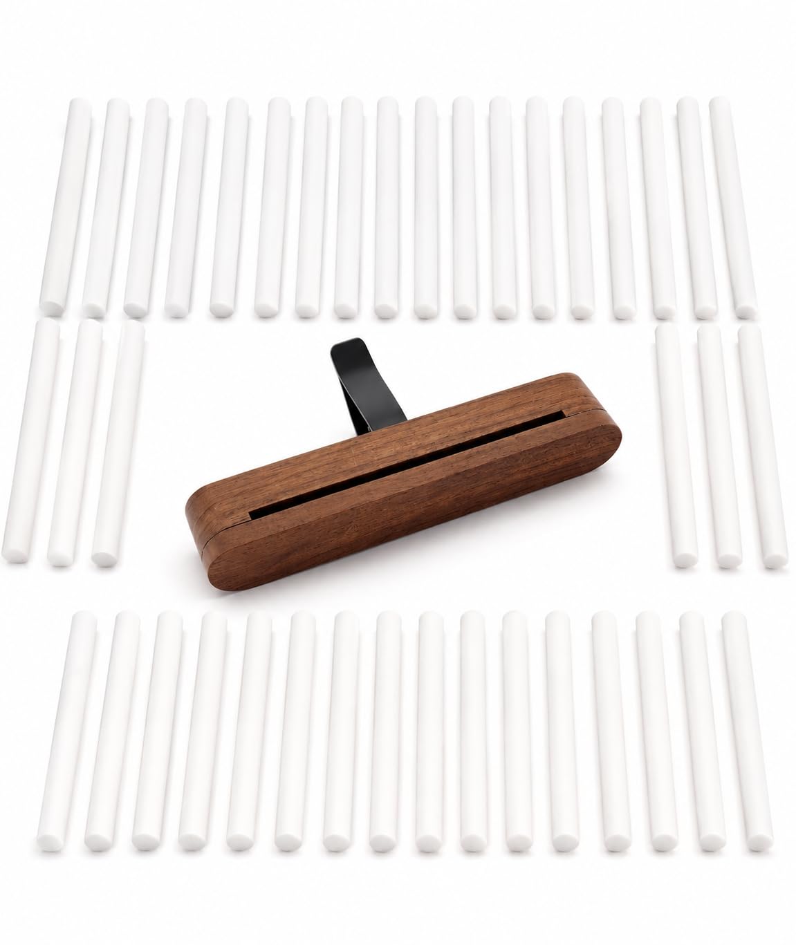 25PCS Car AC Vent Clip Slider, Car Diffuser with Wooden Design, Long Lasting Aroma Solution, Includes Replacement Pads, for Automotive Use-image-43