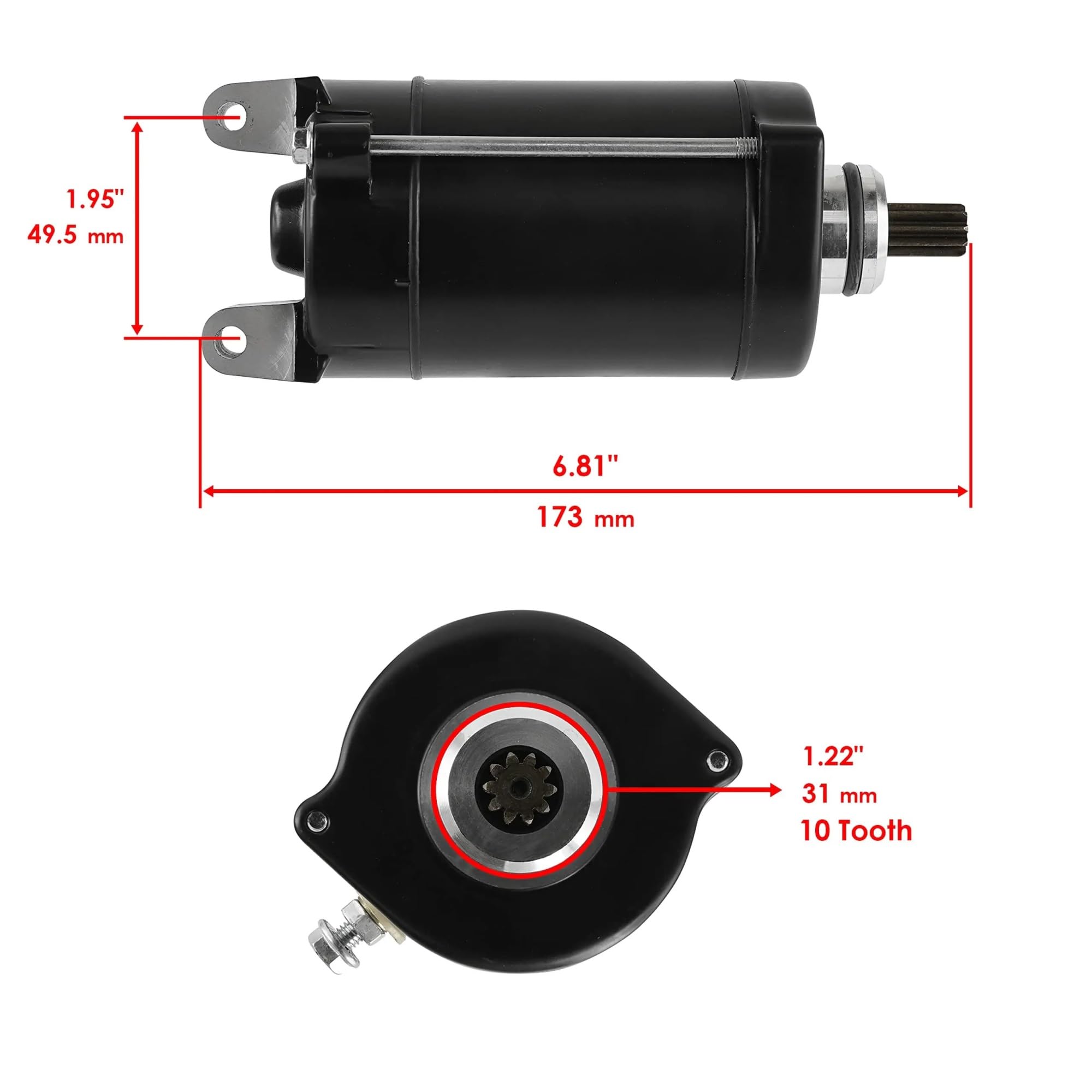 Motorino avviamento Per Vt500C Vt-500C VT600 VT750 31200-MF5-008 31200-MF5-018 31200-MF5-028 31200-MF5-038 Motorino Avviamento