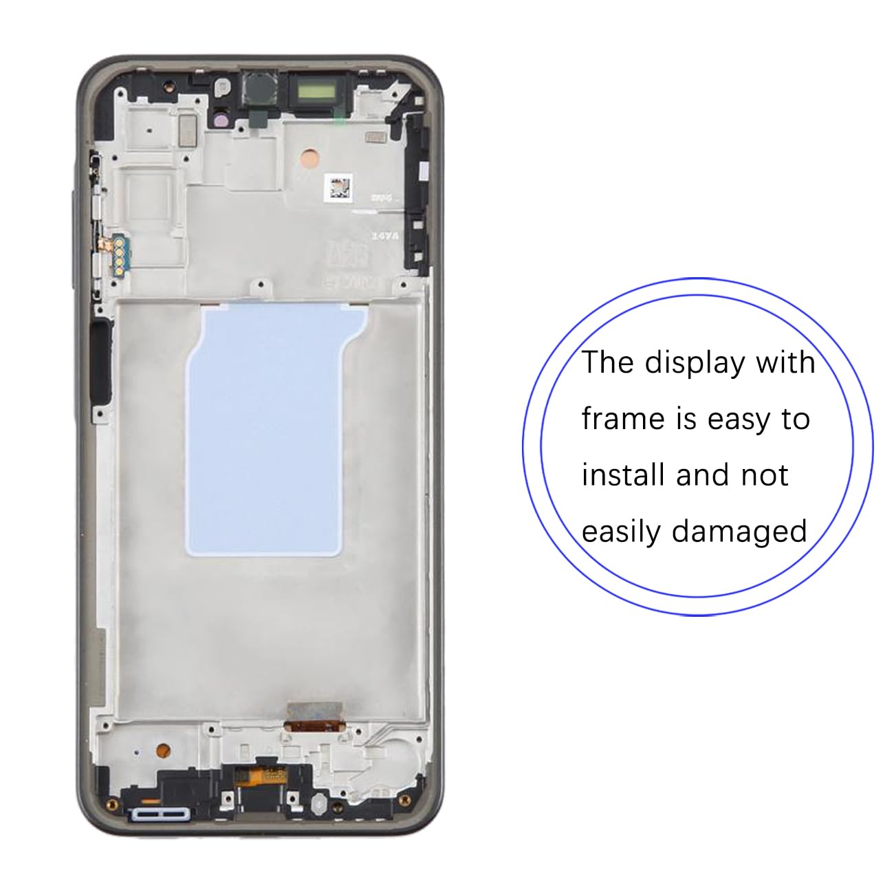 Display LCD per Samsung Galaxy A26 5G A266E A266B A266U TFT LCD Schermo di Ricambio Assembly Kit di Riparazione (Blu con Telaio, Senza Impronta Digitale)