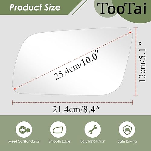 Miniatura 10 de Espejo de repuesto para el lado del pasajero compatible con CHEVY Blazer 1992-1994, K1500, K2500, Suburban, Tahoe, GMC K2500, K3500, Yukon