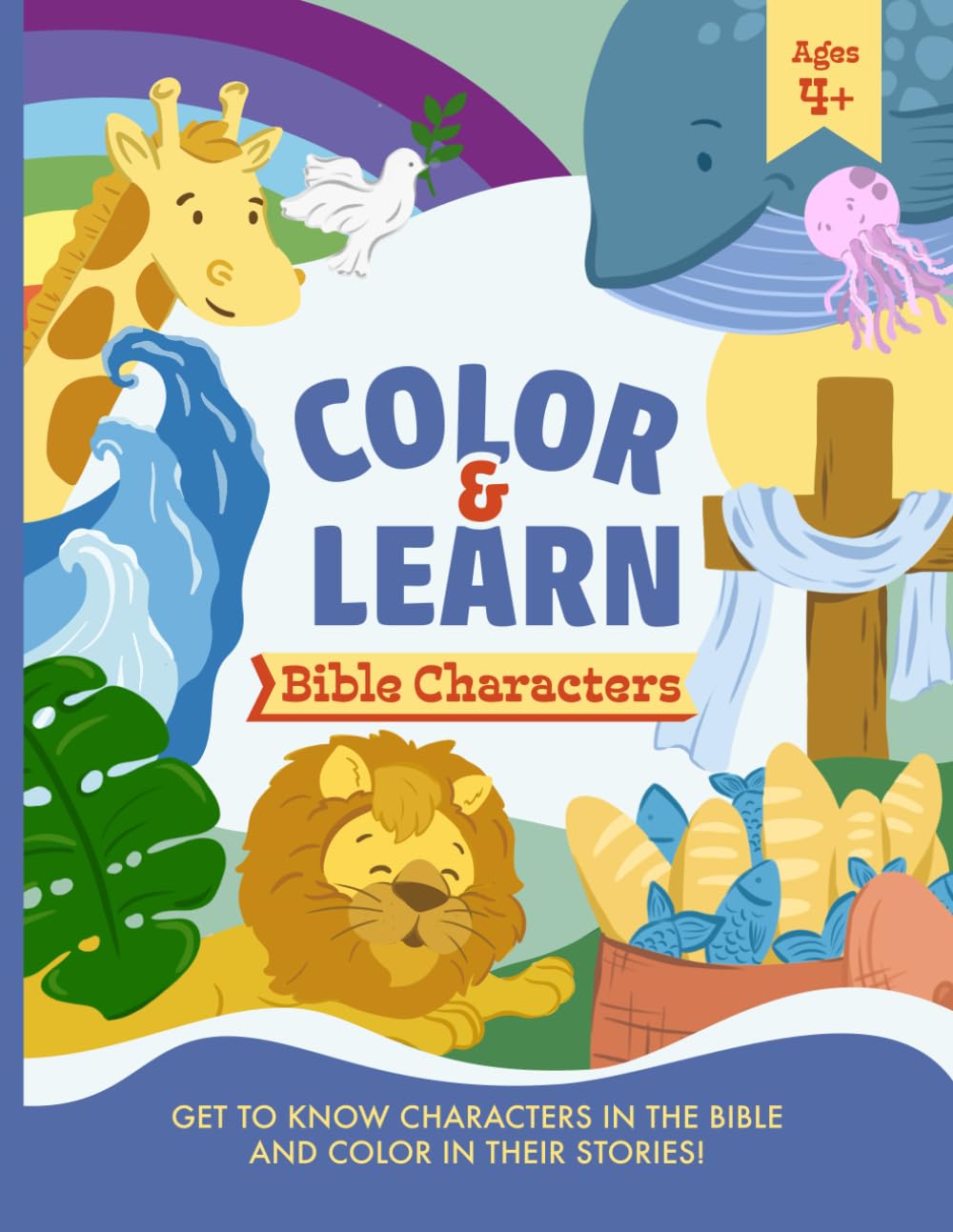 Color and Learn: Bible Characters: Color and learn about some awesome Bible characters!