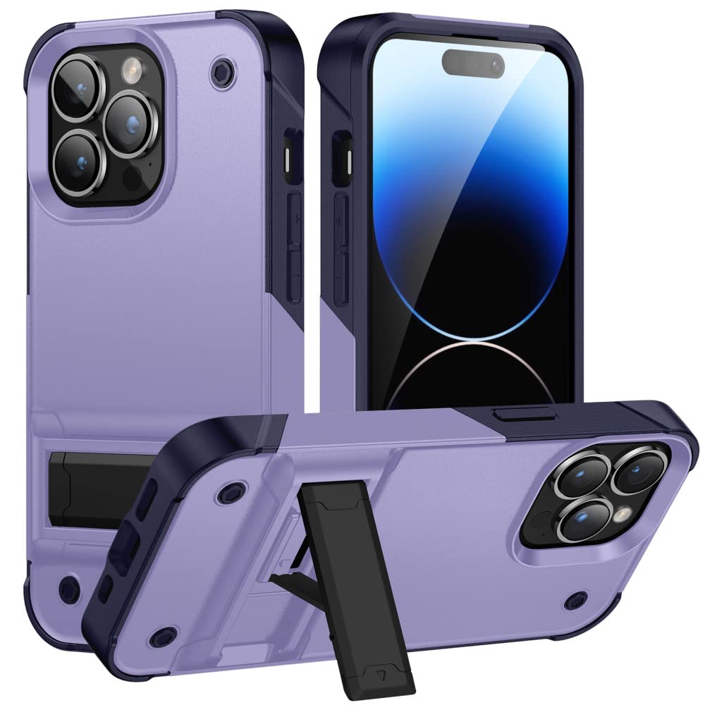 Coque iPhone 12 Pro Max antichoc violette bumper de protection objectif - 7