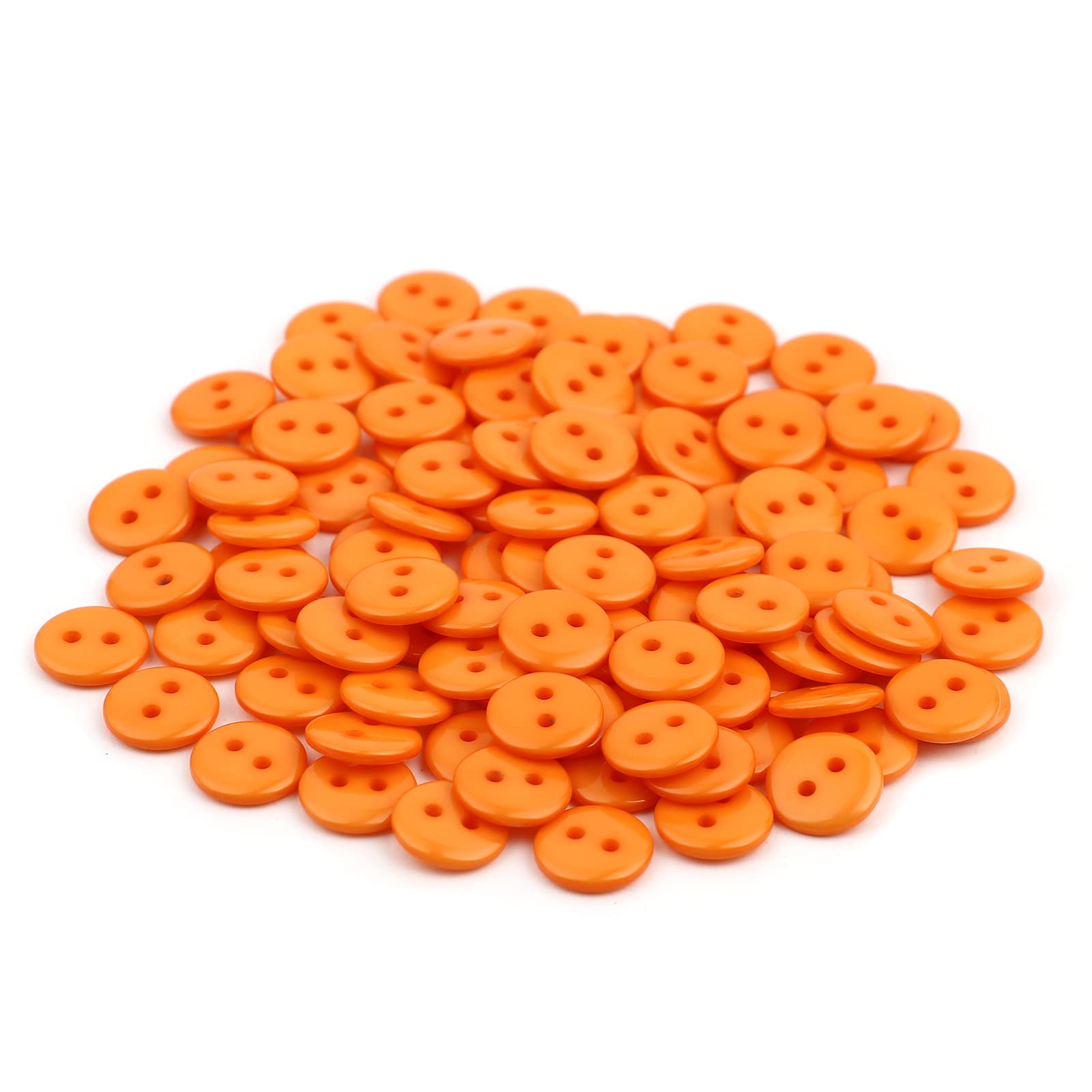 500 Boutons Ronds Transparents En Résine - 10 Mm, 2 Trous - Pour Couture, DIY, Vêtements - Lot économique