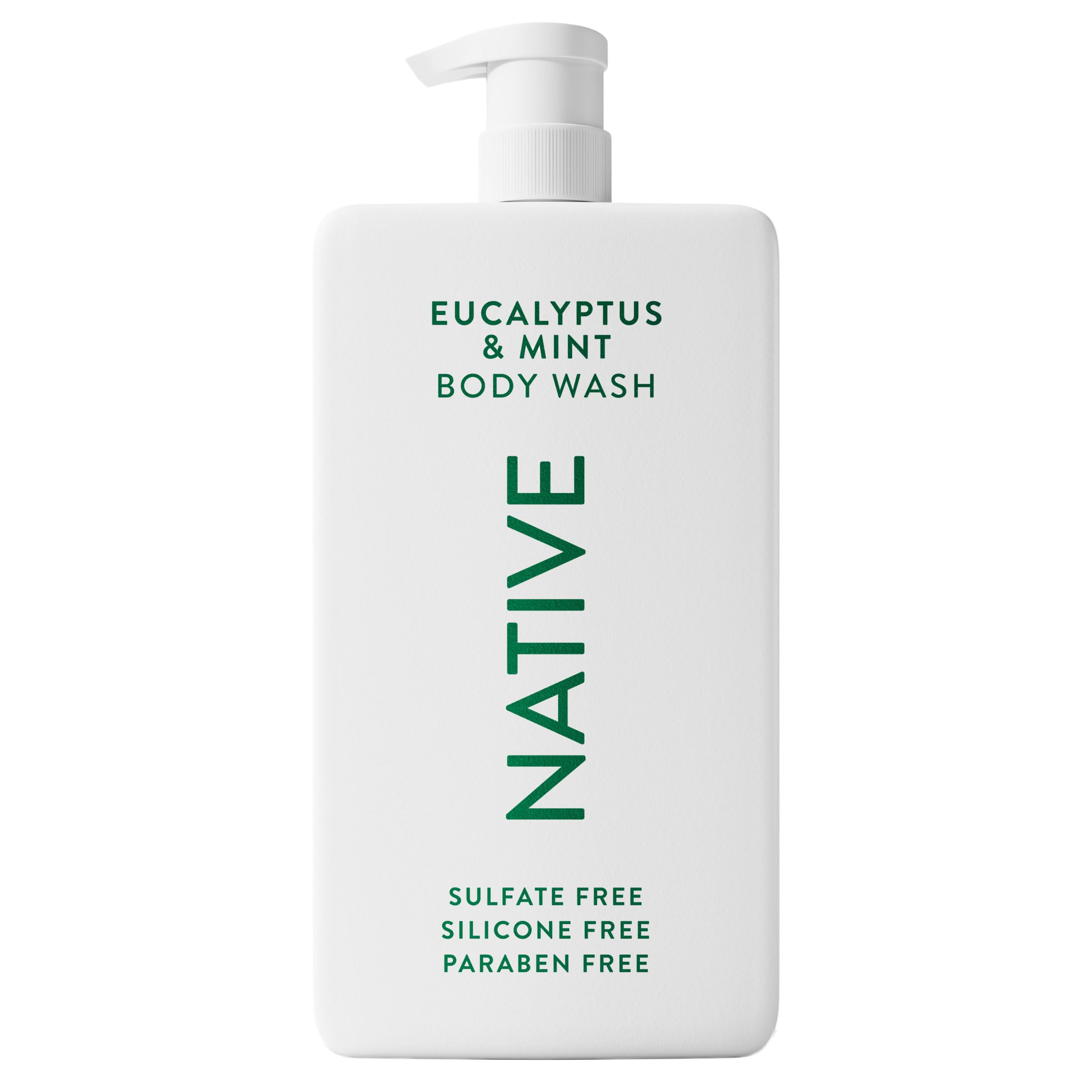 Native Sulfate Free Body Wash Contains Naturally Derived Ingredients | for Women & Men| Eucalyptus & Mint, 36 oz Eucalyptus & Mint 36 Fl Oz (Pack of 1)