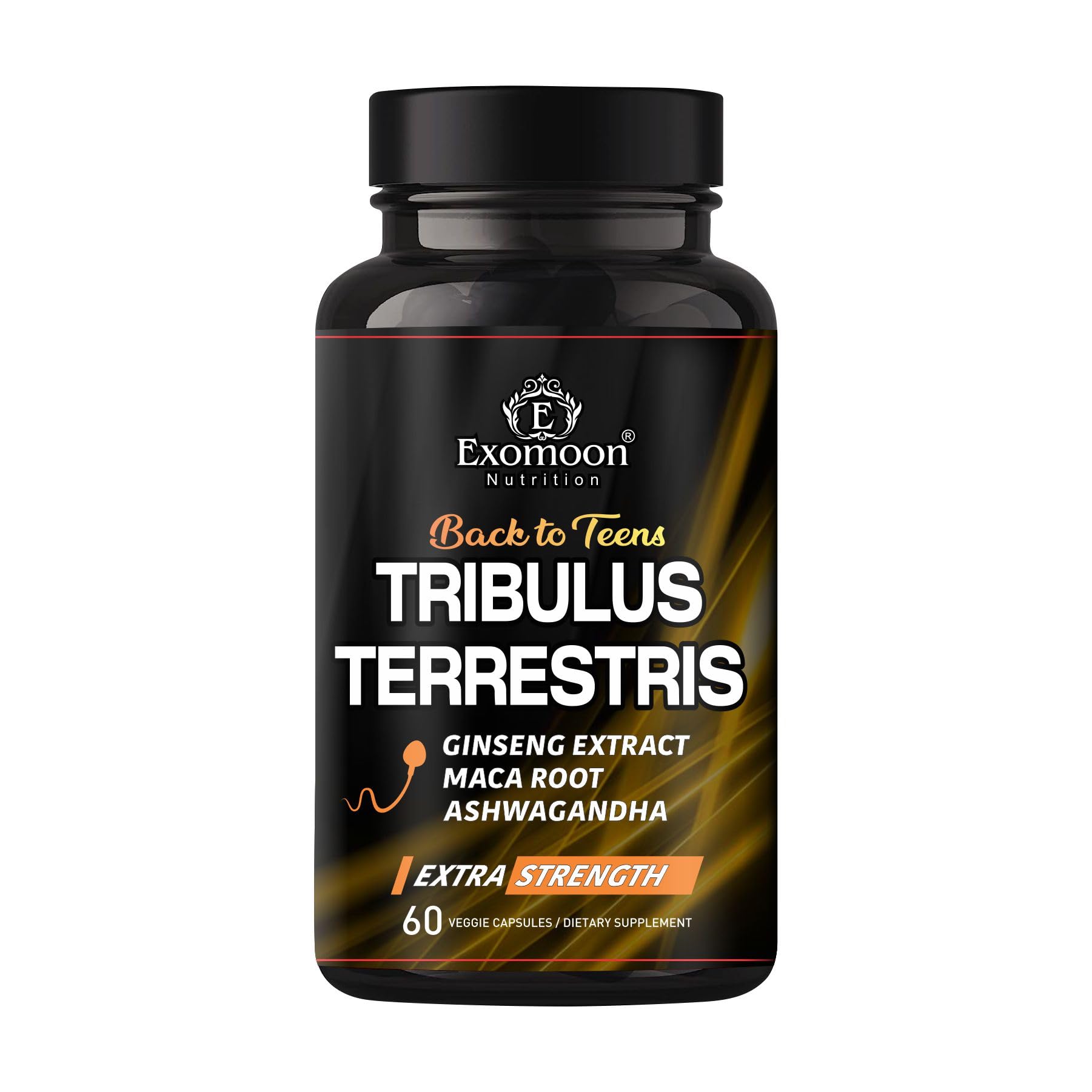 Exomoon Max Strength Booster for Men | Tribulus Terrestris Supplement with Horny Goat Weed, Ginseng, Maca, Ashwagandha, Shilajit, Tongkat Ali - Energy, Stamina, Performance - 60 Capsules (B0D479D9XB) Amazon Price History, Amazon Price Tracker