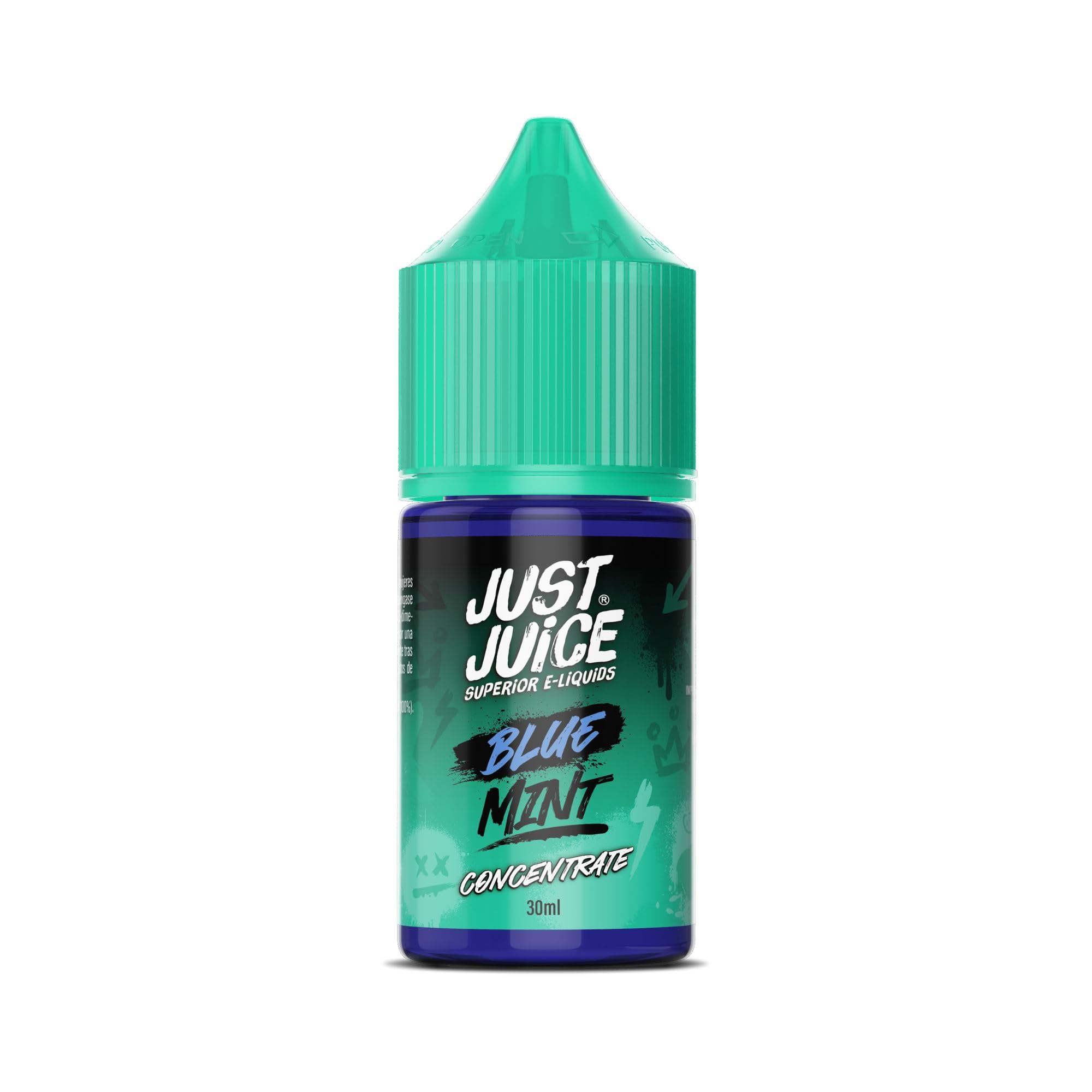 Just Juice Superior E-Liquids Vape Concentrate, 30ml E-Liquid, 100% PG, DIY, Use as Stand-Slone Flavour or Blend to Make your Own E Liquid Creations - Blue Mint