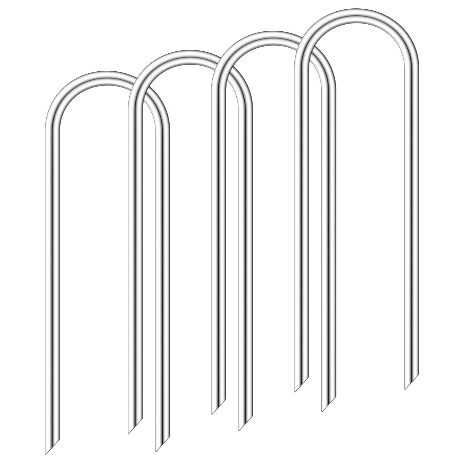 Trampoline Stakes Anchors High Wind, Heavy Duty Trampoline Anchor Kit, Galvanized Steel Trampoline Tie Down Anchor Kit (U Type)