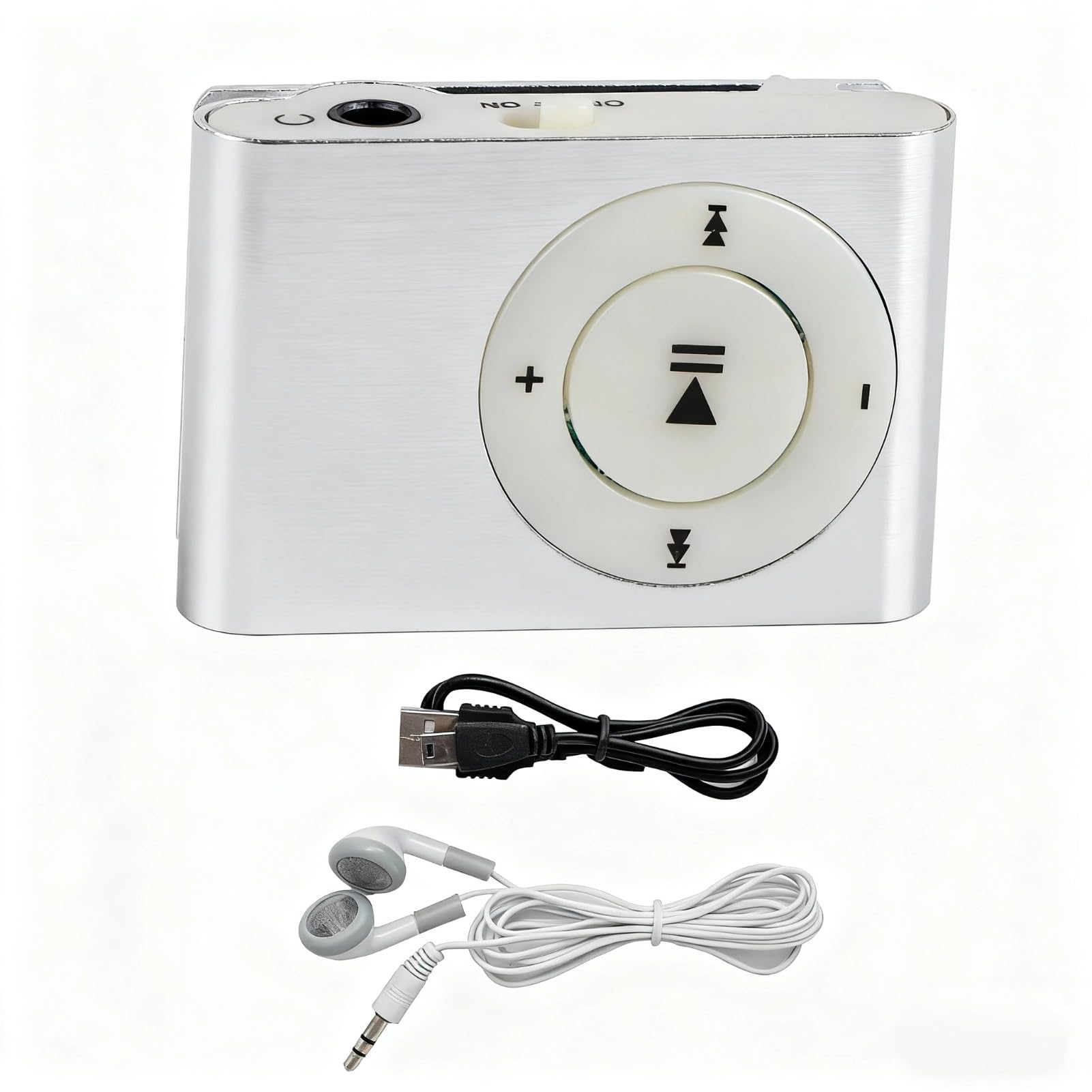 Portable Music Player, Long Battery Life Mp3 Player, Aluminum Alloy Material Clear Sound Music Player, with Earphone and USB Cable (Silver)-image-25