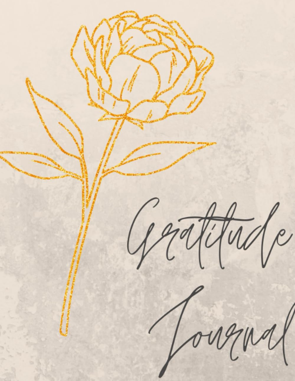 White and Gold Daily Gratitude Journal
