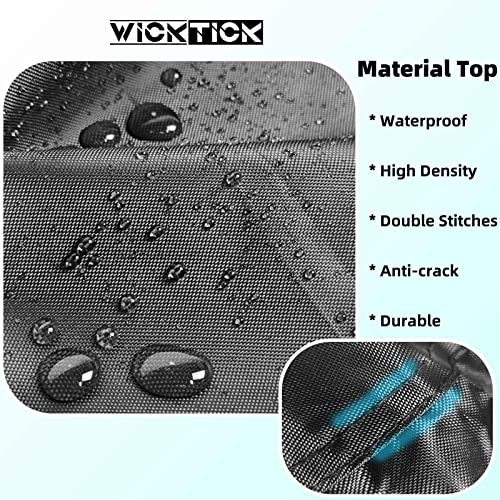 Wicktick Outdoor Cover For Keter Side Table With 7.5 Gallon Beer And Wine Cooler, Waterproof & Dustproof Patio Bar Table Cover For Small Side Bar Tables (Round: 21” Dia X 23” H) #TOP2