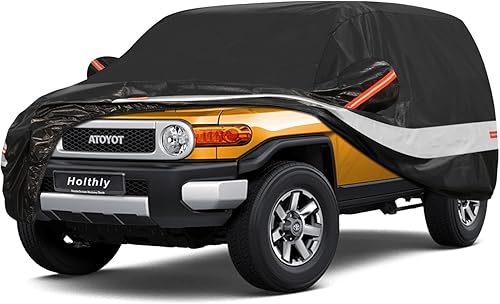 Funda de automóvil SUV de 10 capas para Toyota FJ Cruiser (2006-2017), impermeable para todo tipo de clima, cubierta completa para exteriores,