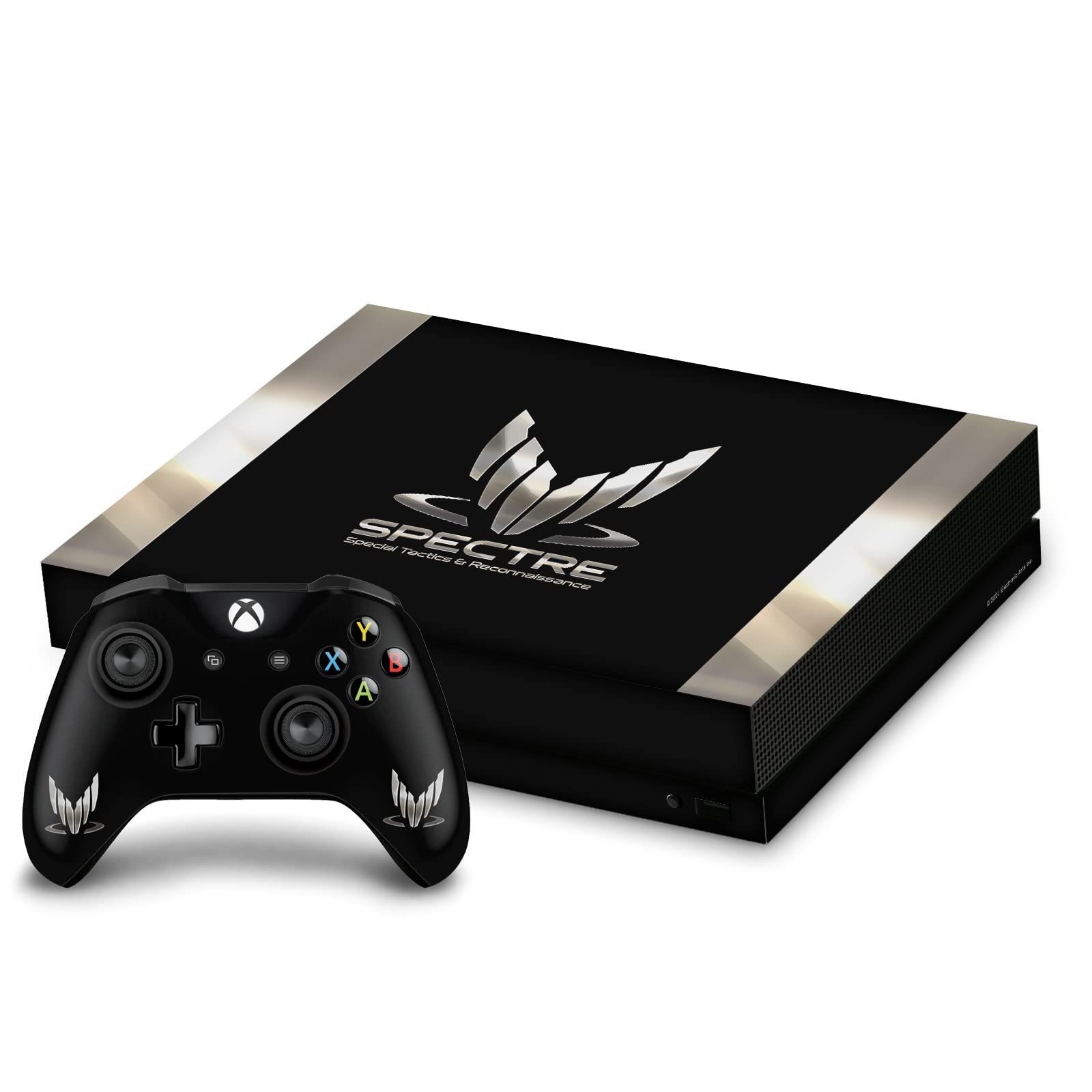 Head Case Designs Spectre 3 Badges et Logos Vinyle Autocollant De Jeu Peau Autocollant Couverture Compatible avec Xbox One X Console and Controller Bundle