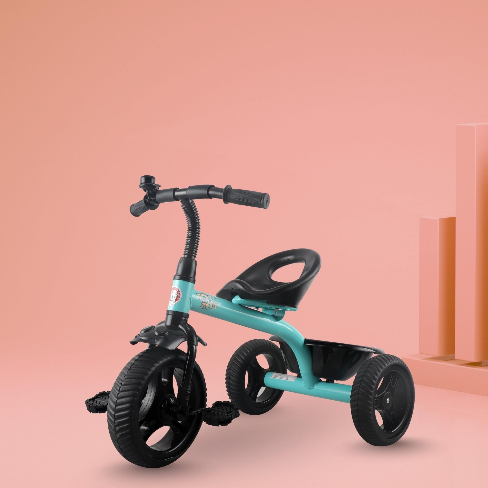 Retro Style Kids Tricycle | Tricycle for Kids | Boys|Girls Age Group 2 Years to 5 Years TZ_581 Green-image-38