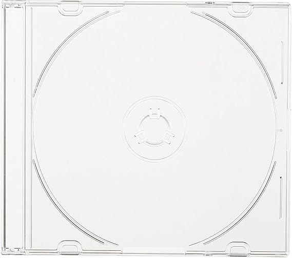 BD DVD CD Plastic Case, Slim, Single Storage, Commercial Use (All Clear