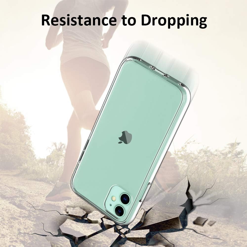 TAURI 4 Pack 2 Pack Screen Protector + 2 Pack Camera Lens Protector Compatible for iPhone 11 Tempered Glass Screen Protector 6.1-inch Bubble Free Clear