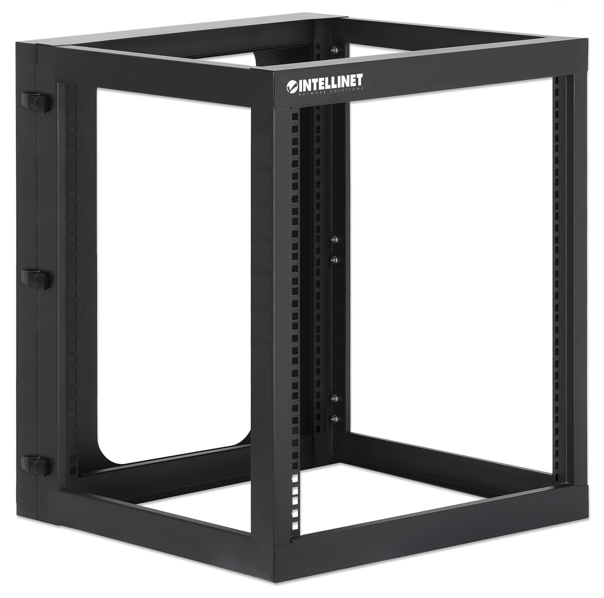 INTELLINET 716055 Armadio a Muro 19" Open Frame 4 Montanti 12U Nero