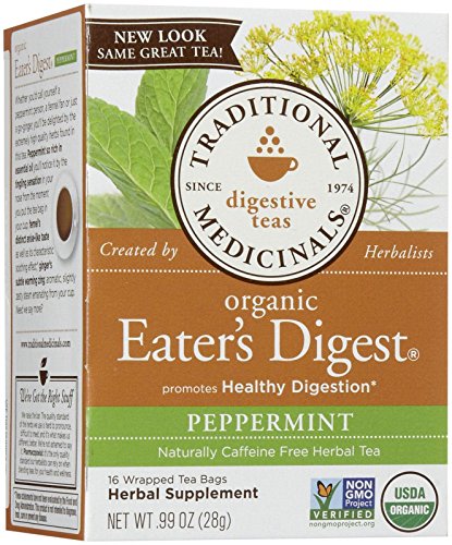 Traditional Medicinals Organic Eater's Digest Tea Bags - Peppermint - 16 ct