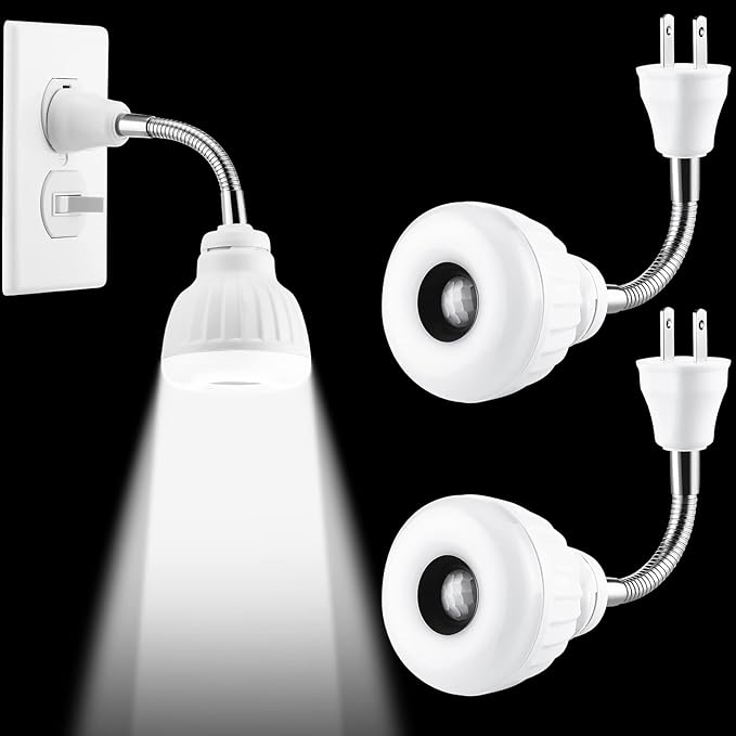 3 Piece Plug in Motion Sensor Light Indoor 5W PIR Infrared Motionactivated Led Night Light for