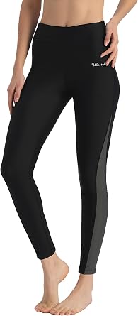 Ubestyle Women's Swim Pants UPF 50+ High Waist Tummy Control Quick Dry