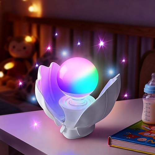 Luz nocturna para niños, lámpara de silicona suave sin BPA con cambio de 7 colores, temporizador de 1 hora y control táctil, luz nocturna portátil