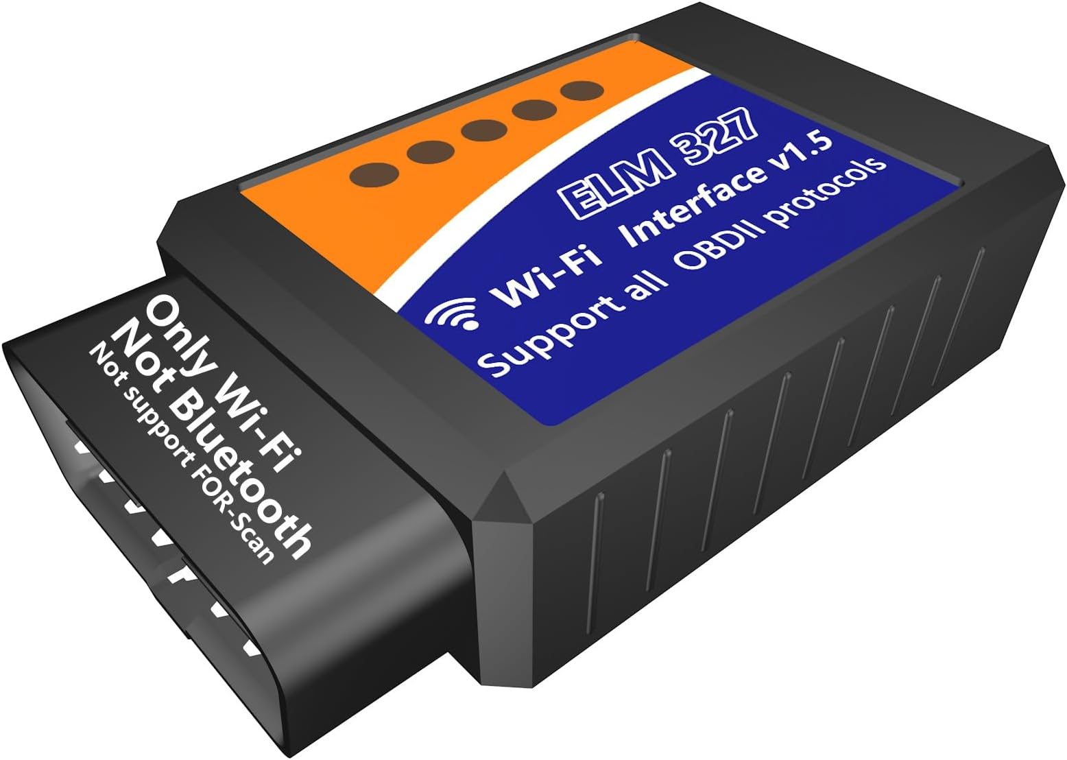 WiFi ELM327 OBD2 Adapter Scanner Reader for Android Auto iPhone iOS ELM 327 OBD2 Scanner WiFi Wireless ELM327 OEM WiFi Adapter OBD OBDii Reader ELM 327 Adapter Reader Scanner Diagnostic Tool for Cars