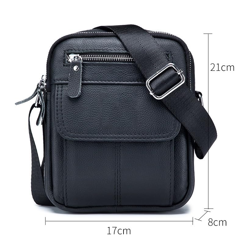 Bolsa de Hombre de Cuero para Hombro y Negocios miniatura 3