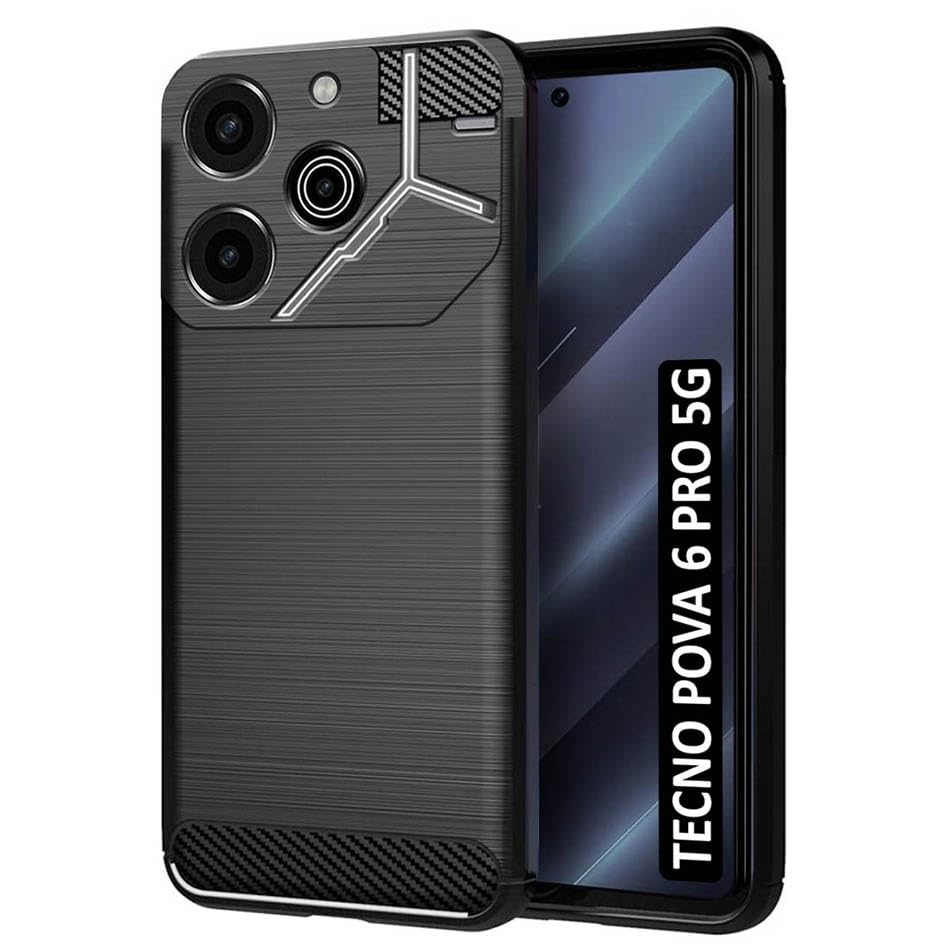 Fashionury Back Cover Case for Tecno Pova 6 Pro 5G | Rugged Armor Hybrid Protection Bumper | Ultimate Rubber Stylish Back Case Cover for Tecno Pova 6 Pro 5G (Black) (B0D1P7DKD7) Amazon Price History, Amazon Price Tracker