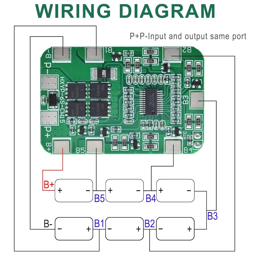 Amazon.co.jp: DAOKAI リチウム電池保護板 バランス充電 6S 14A