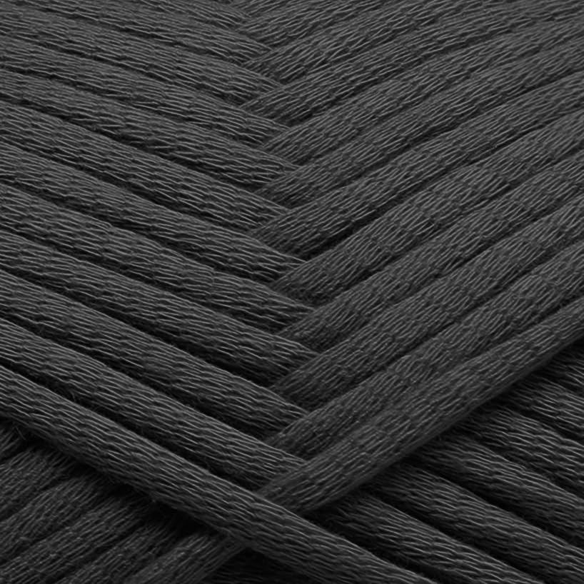 Image of Soft Yarn for Crocheting - Crochet & Knitting Yarn, Beginner Yarn with Easy-to-See Stitches, 250 Yds Amigurumi Yarn, Cotton-Nylon Blend Tshirt Yarn for Crocheting, Worsted Weight Yarn 4, Jet Black