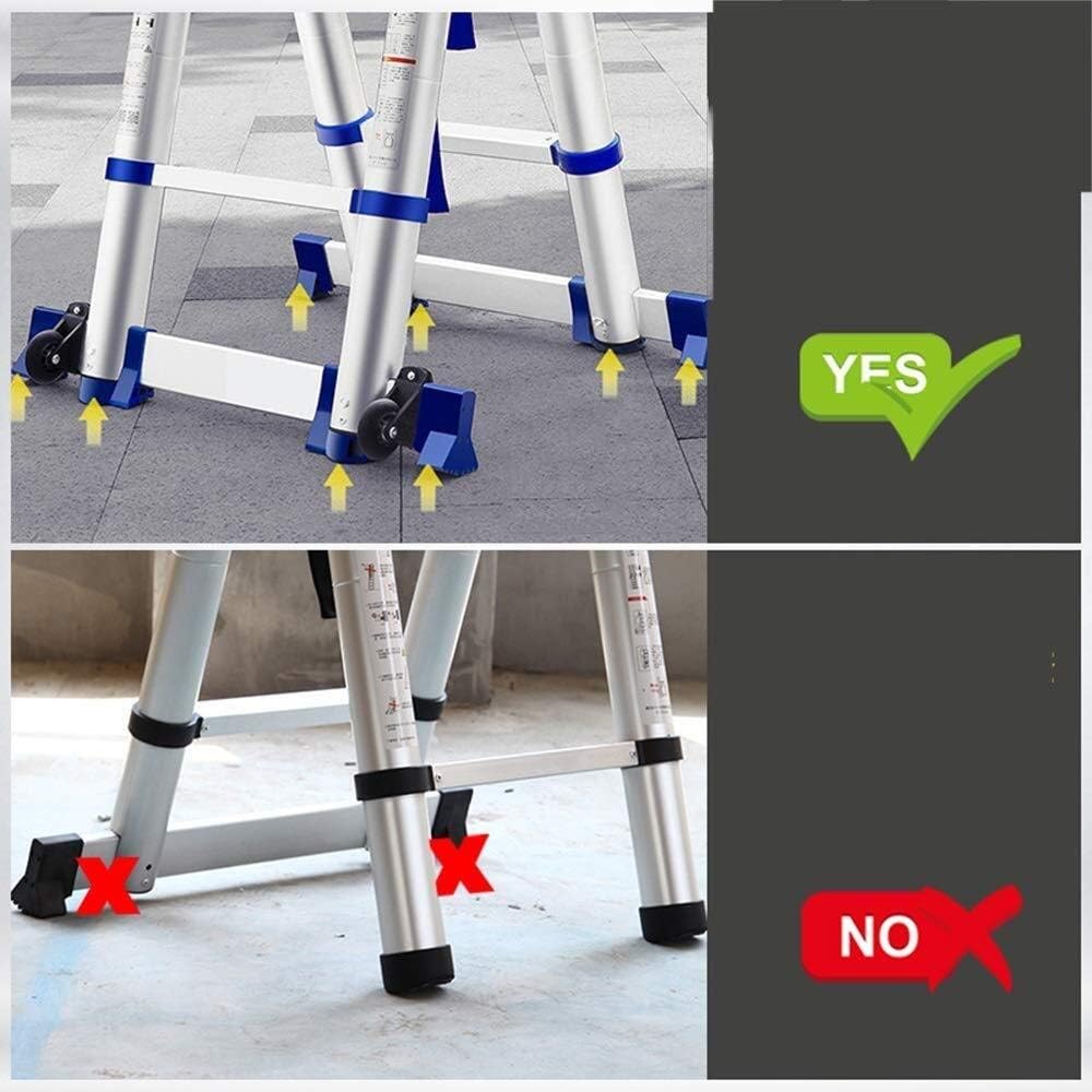 Telescoping Extension Ladder, Step Ladders Aluminum Telescoping Ladder, Multi-Purpose Telescopic Ladder Reinforce Solid Large Joints Variable Straight Ladders 6 Sizes (Size : 2.55m