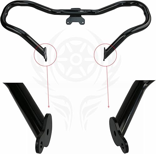 Miniatura 5 de Protector de motor cortado para Harley Touring Street GlideElectra GlideRevivalRoad King 2014-2024 Negro brillante (negro brillante)