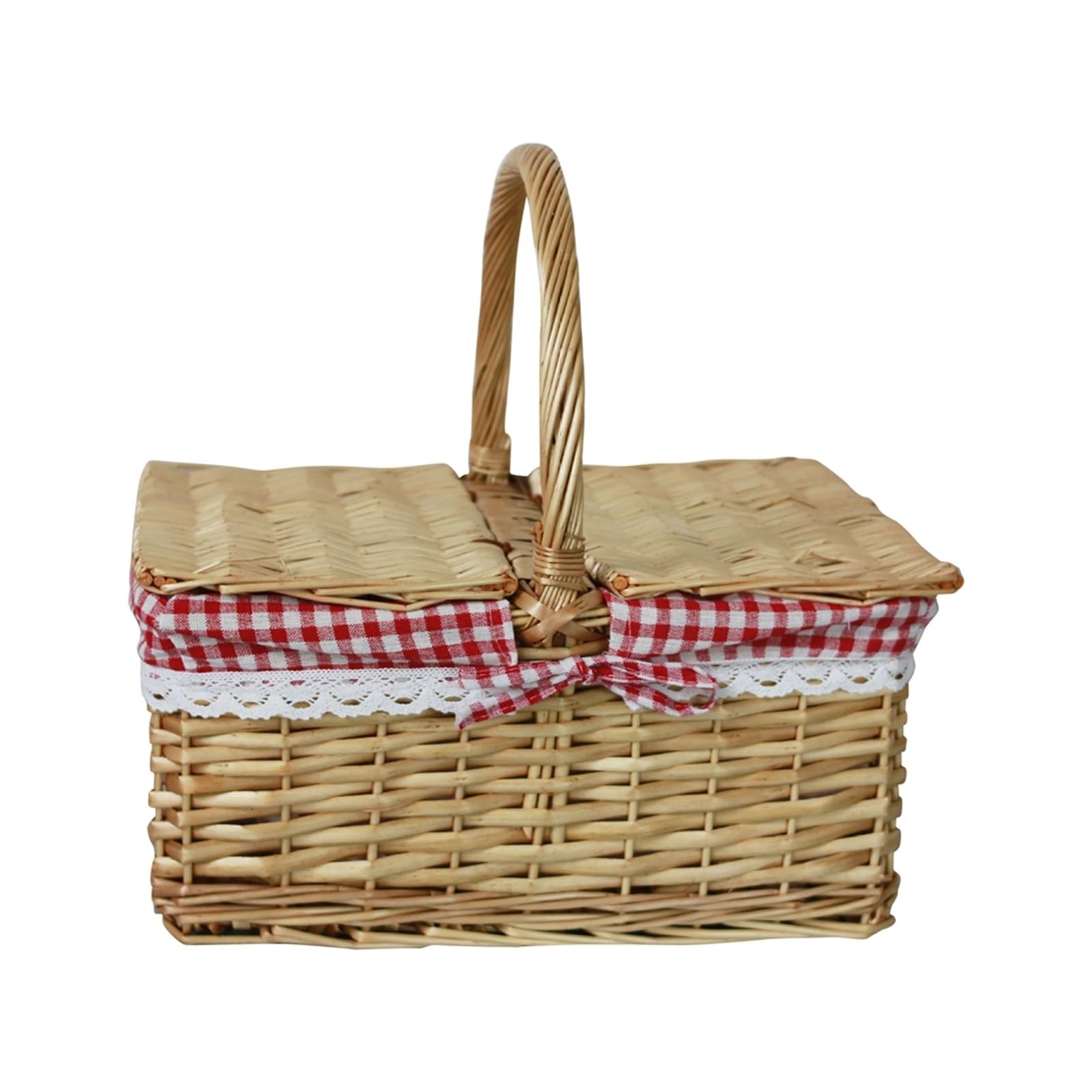 Happy-House Dubbele Rieten Voerbak Rond - Hondenvoerbak - 35x17 cm