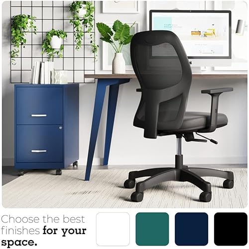 Vista 15 de Orison Oficina 18" 2 cajones móvil Ultra Pedestal Archivo, blanco alpino Blanco (Alpine White)