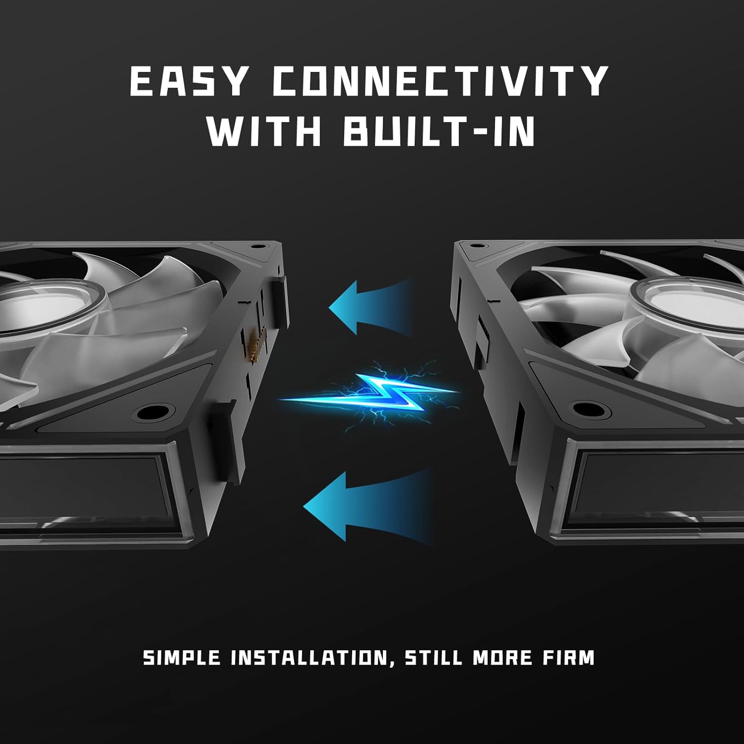 Daisy Chain Case Fan:5 Pack 120mm PC RGB Fans Computer Case Fans, 5V 3-PIN Connector Daisy Chain PWM Cooling Fan,Forward Fan