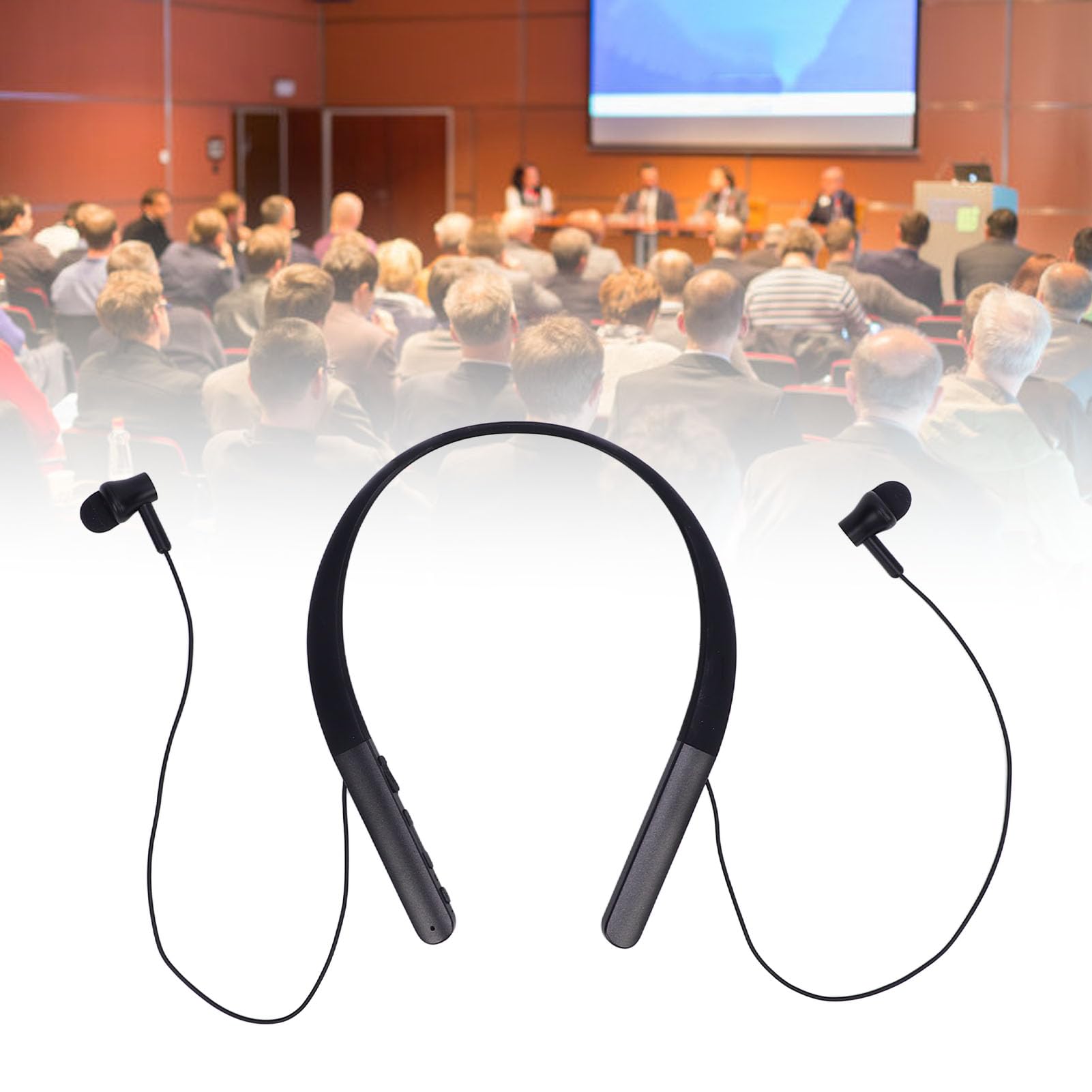 Pałąk do Szyi Słuchawki Bluetooth, Słuchawki Bluetooth WL, Lekkie i Ergonomiczne Słuchawki na szyję do Domu, Podróży, na Zewnątrz, Biznes, z Różnymi Rozmiarami
