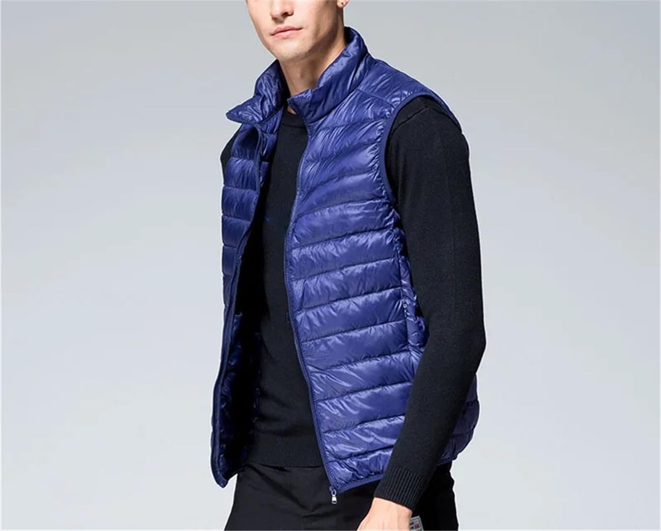Men's Camping Skiing Fishing Thermal Vest Lightweight Jackets Winter Down Vest Hiking Warm